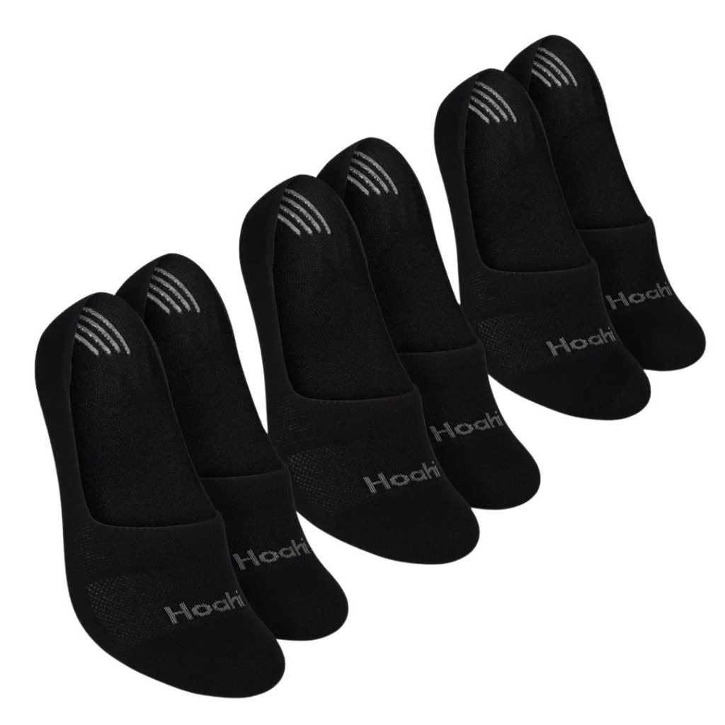 Kit 3 Pares Meias Sapatilha Com Silicone Meia Invisível Hoani
