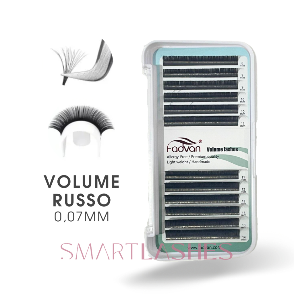Fadvan Extensão de Cílios Volume Russo Clássico Curvatura D 0.07mm em Oferta na Shopee