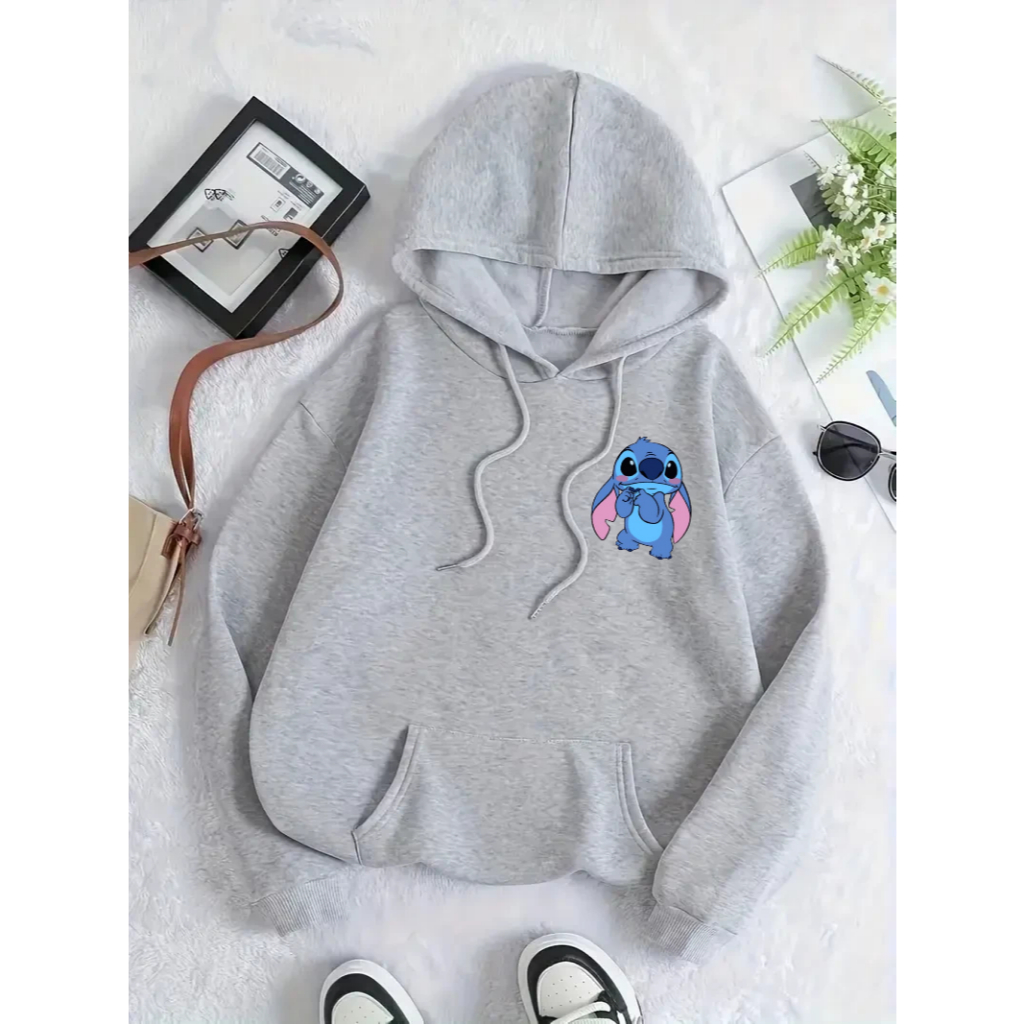 Moletom Casaco Blusa de Frio Feminino Premium Lilo e Stitch Fofo