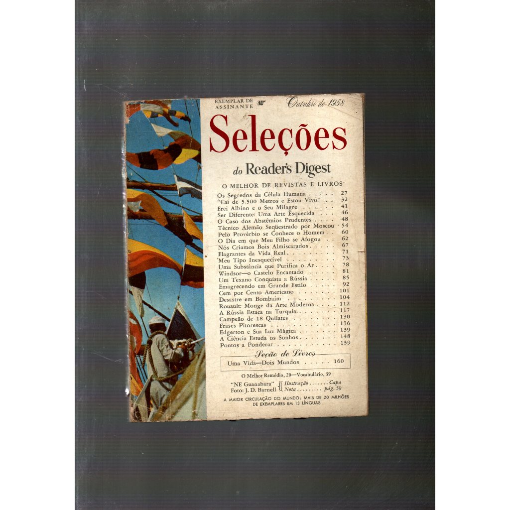 Revista Reader’s Digest Seleções Outubro De 1958