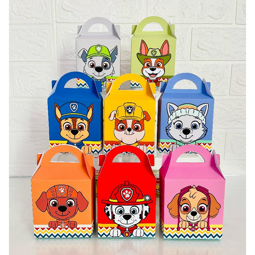Maletinha Patrulha Canina, caixinha personalizada Patrulha canina, lembrancinha Patrulha canina (pegue e monte)