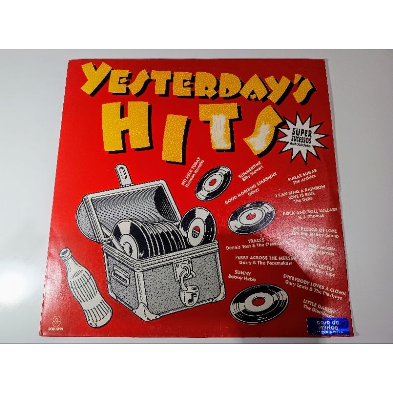 LP Yesterday's Hits - Joe Jeffrey, Classics IV, B.J. Thomas, Em Ótimo Estado