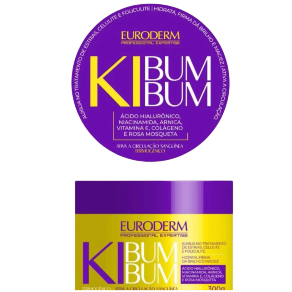 Esfoliante Para Tratamento da Celulite e Estrias Ki Bumbum 300G Euroderm.