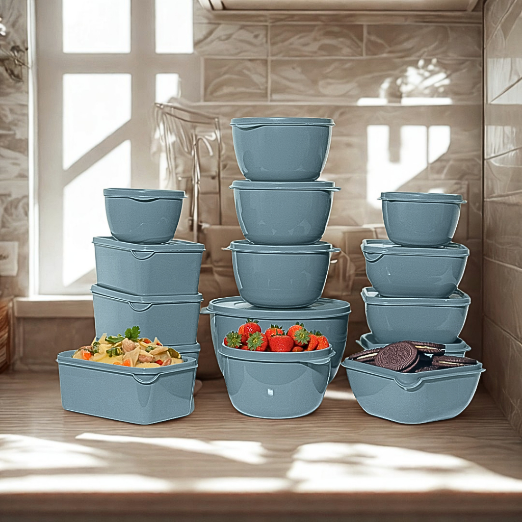 Kit conjunto de 15 potes modelos variados marmita todos com tampa em Oferta na Shopee