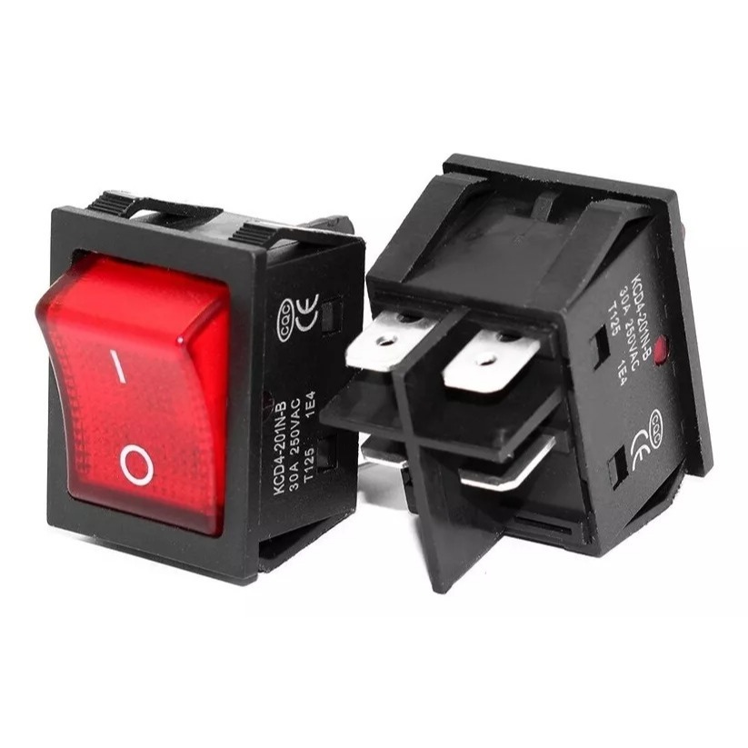 Fischer Botão Interruptor Forno Elétrico Master Antigo 30a vermelho