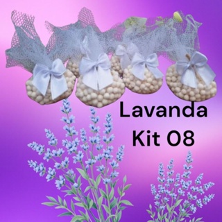 kit 08 sache perfumado lavanda relaxante festa casamento lembrancinha perfumado em Oferta na Shopee