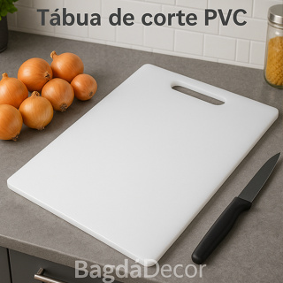 Tábua De Corte Com Alça Em PVC Durável Resistente M/G Profissional Antibacteriana em Oferta na Shopee