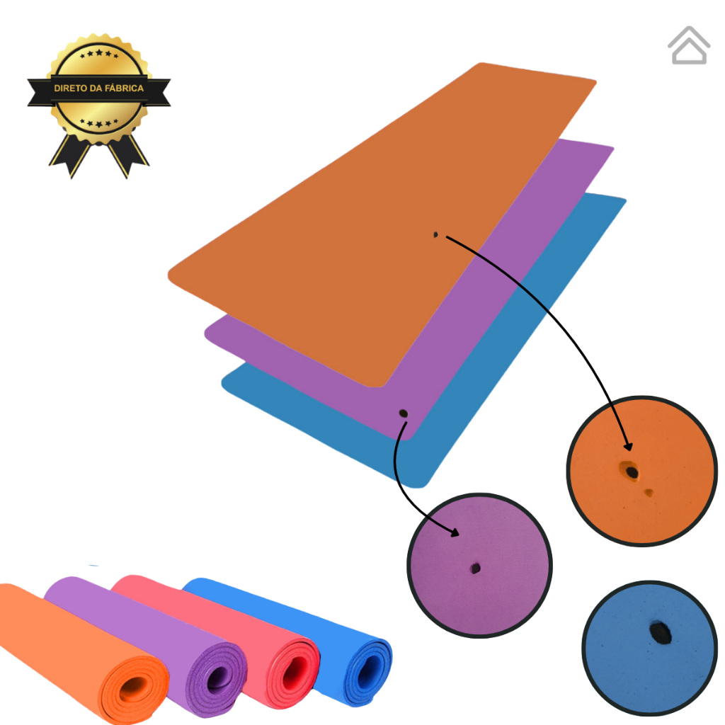 Tapete Yoga Mat Colchonete Tatame 1,70mx55cmx5mm Promoção Atacado Pequenos Defeitos