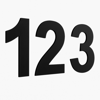 Kit Número ACM 3mm Externo Residencial Casa Apartamento Identificação Comércio 15cm Números Comercial Letra Residência em Oferta na Shopee