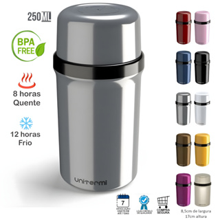 Garrafa Térmica Fano Unitermi 250ml Água Leite Café Chá Cores em Oferta na Shopee
