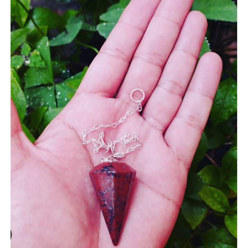 Pêndulo Reiki pendulo Radiestesia Pendulos pedra pêndulo para mesa radionica  pêndulo quartzo vermelho