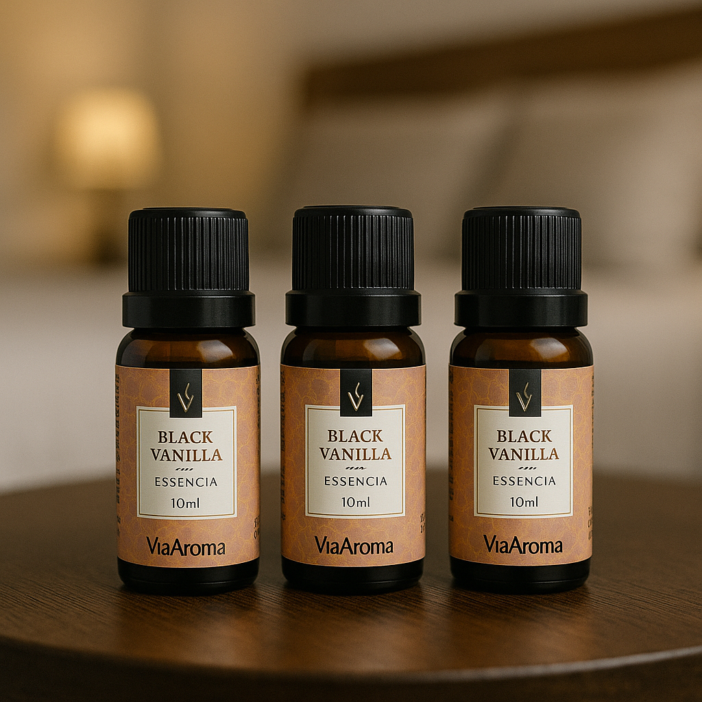 3 Essências Kit Para Aromatizador Difusor de Ambiente Elétrico - Via Aroma 10 mL Cheirinho Sala Quarto