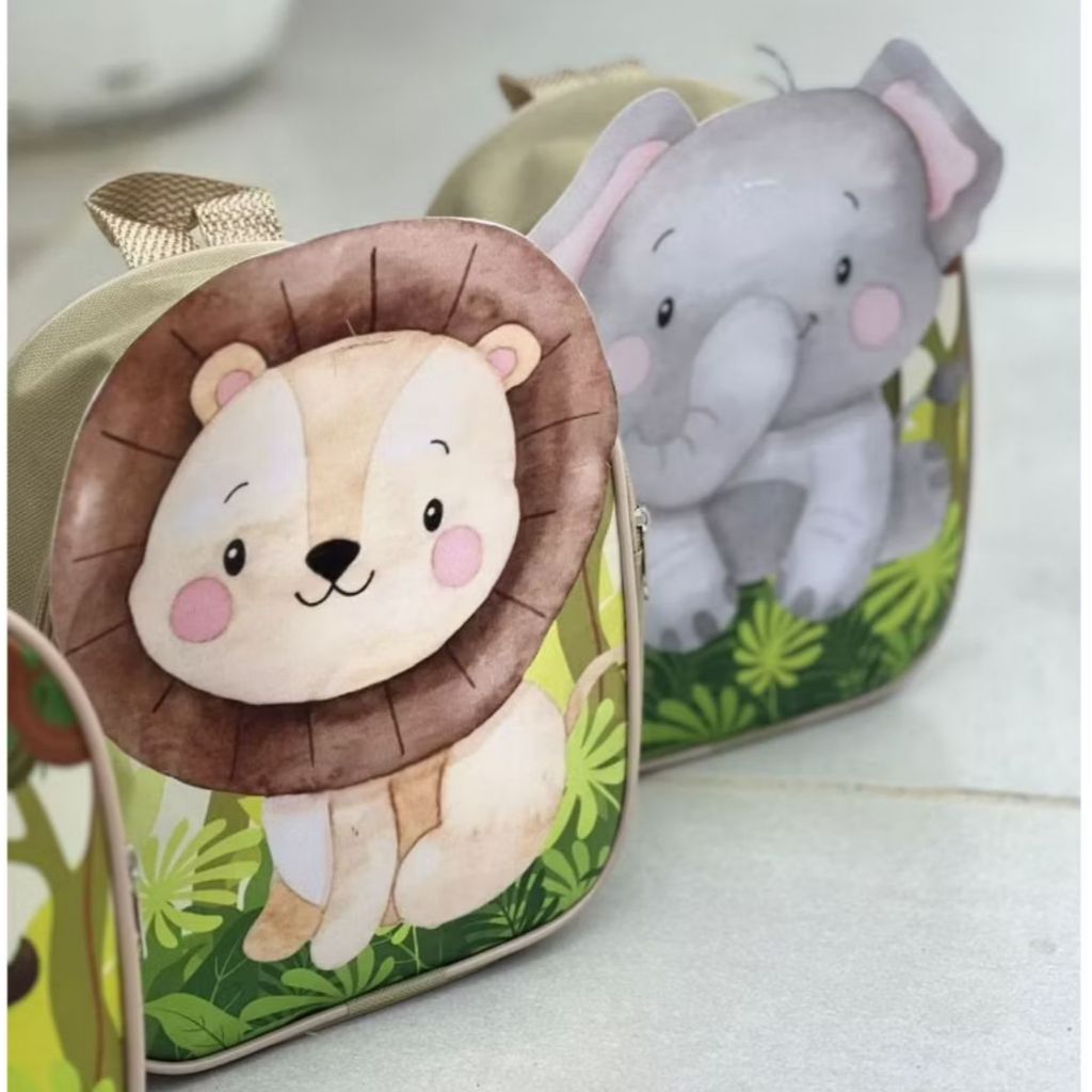 40 MOCHILINHA LINS PERSONALIZADA LEMBRANCINHA PARA ANIVERSARIO LEMBRANCINHA DO SAFARI