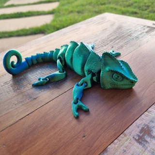 Brinquedo Camaleão Articulado Impressão 3d Rango Calango Leo em Oferta na Shopee