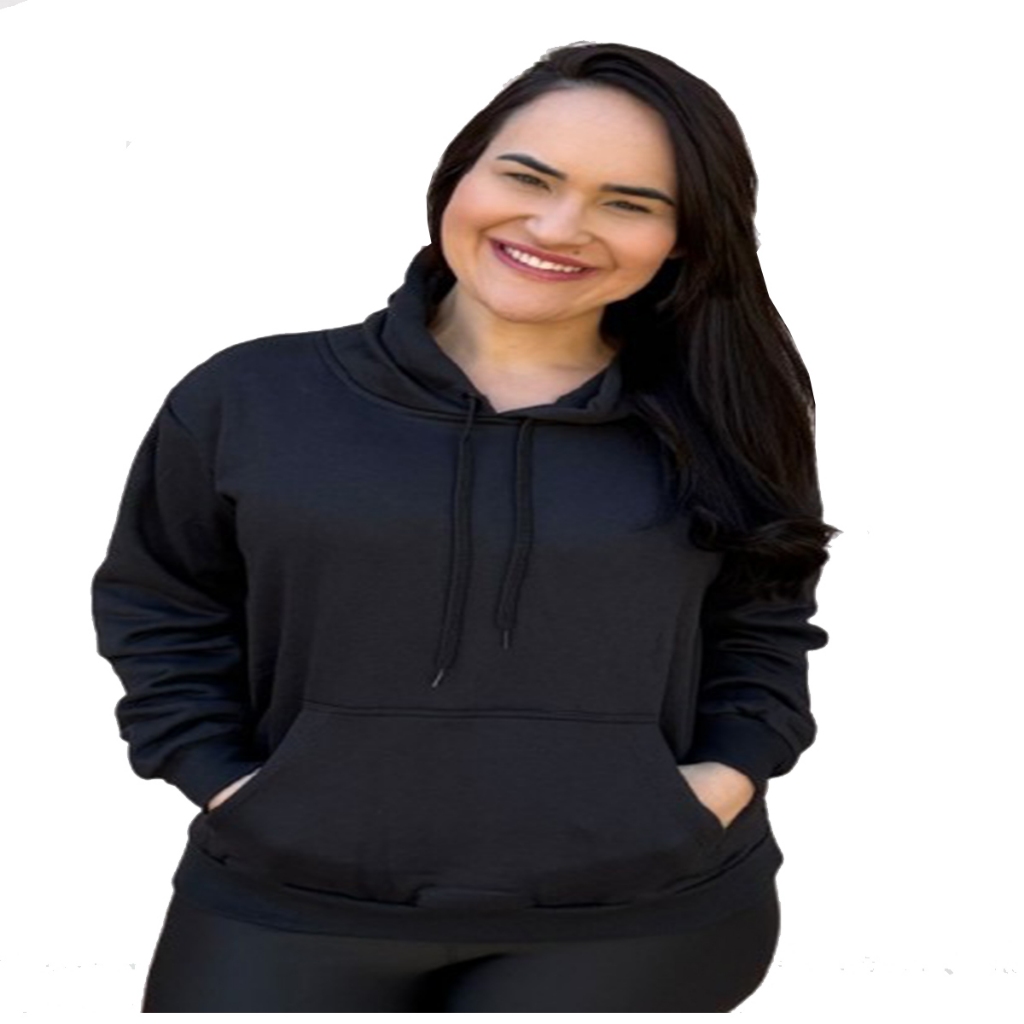 Casaco de moletom canguru com bolso e capuz plus size unissex flanelado de algodão