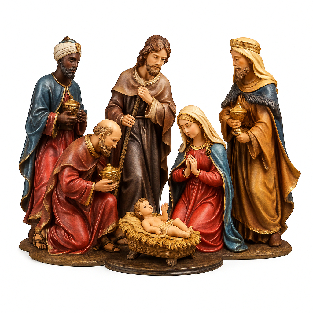Presepio Natalino Em Mdf 1 Pç Decorativo Presepio Para Mesa De Natal