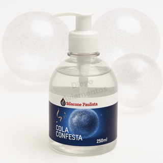 Cola Confete Glitter Balões Bexigas De Ar Bubble Gel 250 Ml em Oferta na Shopee