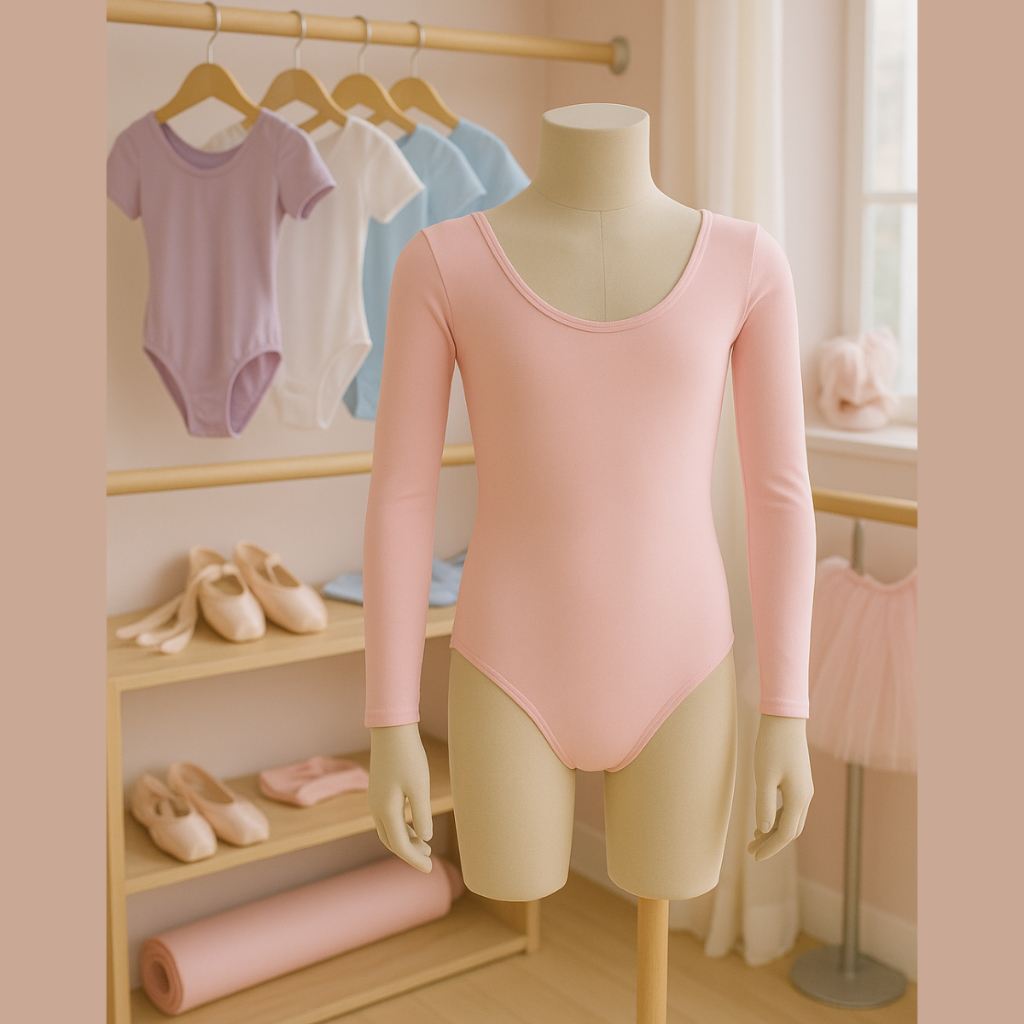 Collant Manga Longa para Ballet Balé Dança Jazz– Infantil / Juvenil nas cores Rosa e Preto em Oferta na Shopee