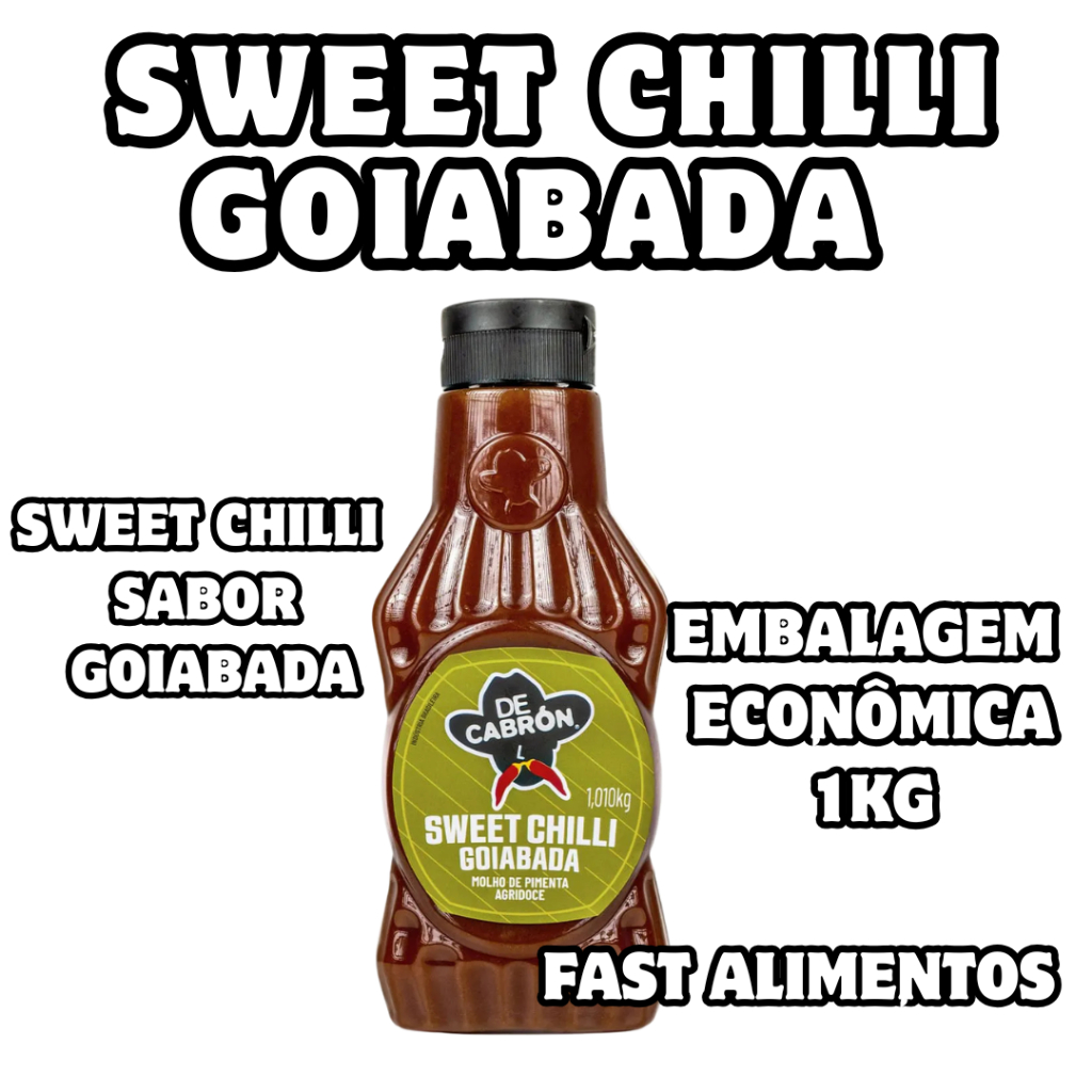 DE CABRON SWEET CHILLI GOIABADA 1KG - ESCOLHA ENTRE 02 E 10 UNIDADES - COMBO ECONOMICO