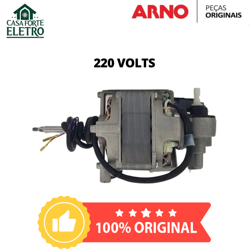 Motor Original Arno 40cm 220V Novo e Completo – Compatível VF40 VF41 VF45 VF49 VU40 VF6M e Outros