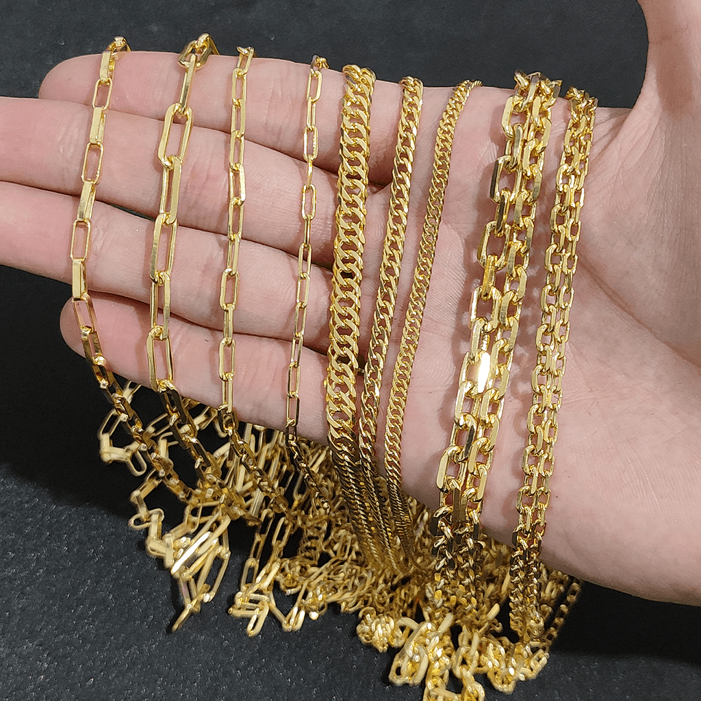 Cordão Corrente Feita 100% De Moeda Antiga Correntinha Cartie Grumet Caixotinho Idêntica ao Ouro 18k