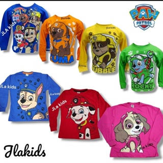 manga longa patrulha canina 100%algodao Chase , rocky , Marshall , Zuma , rubble, sky e Everest em Oferta na Shopee