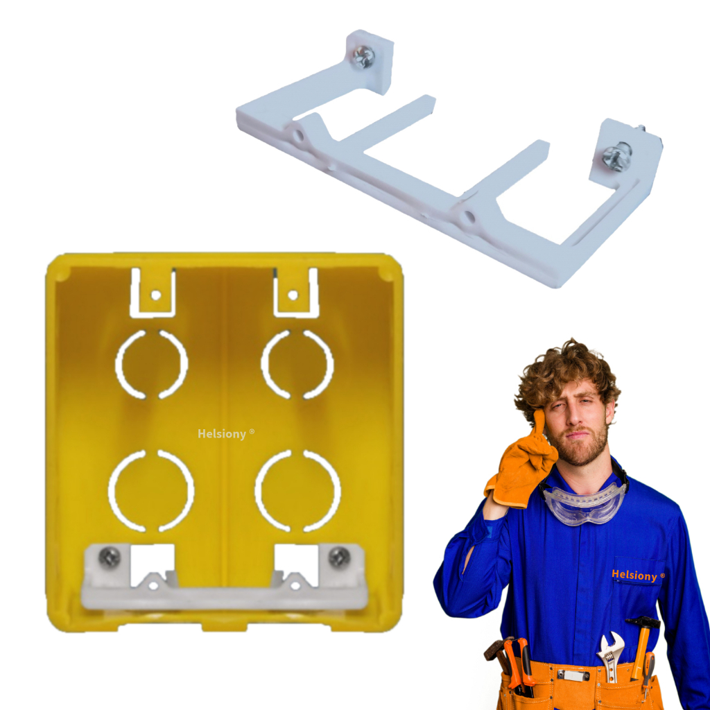 Kit 2 Reparos Salva Aba de Caixinha 4x4 Caixa Parede Interruptor e Tomada