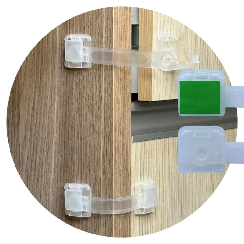 Kit 08 Trava De Gaveta Armário Segurança Protetor Infantil em Oferta na Shopee