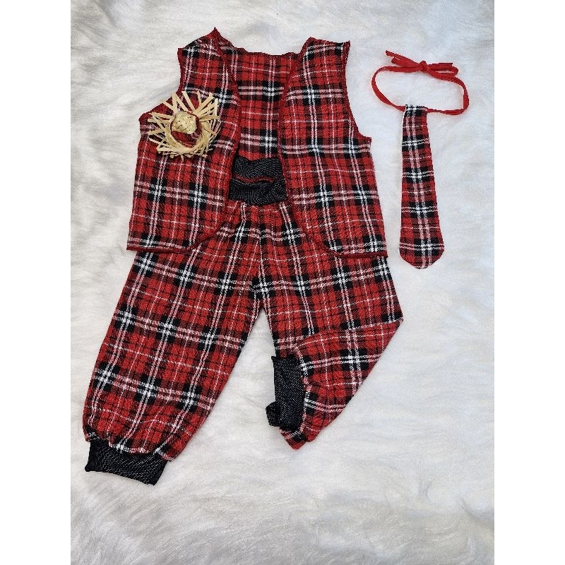 Festa Junina Newborn conjunto calça colete gravata ensaio fotográfico Infantil