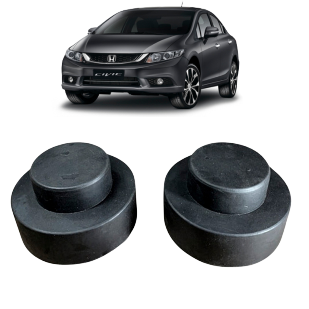 New Civic Todos Kit Calço de Mola Traseiro Para Elevar 37mm em Oferta na Shopee