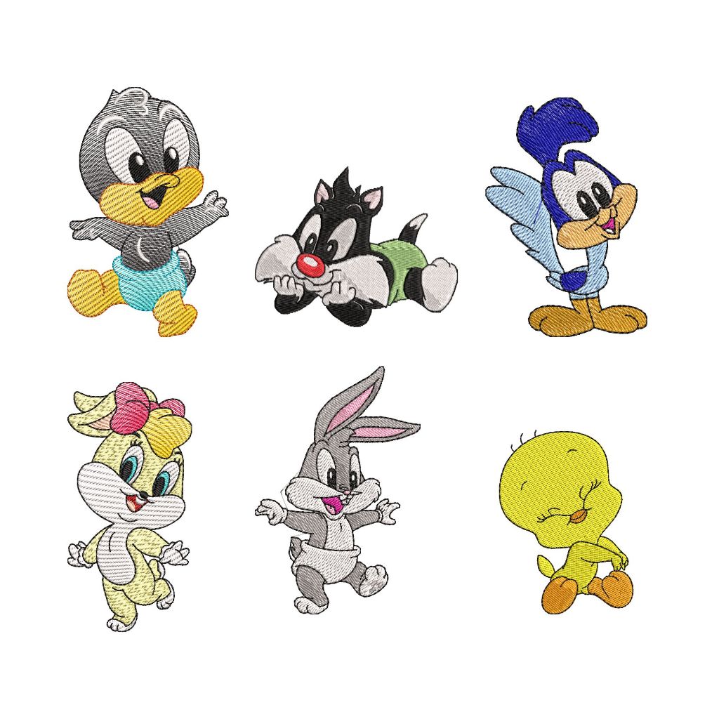 Patch Bordado Termocolante Turminha Looney Tunes Baby