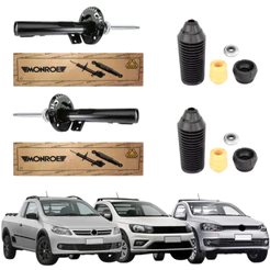 PAR AMORTECEDOR DIANTEIRO SAVEIRO G5 G6 G7 2008 A 2025 MONROE + KIT