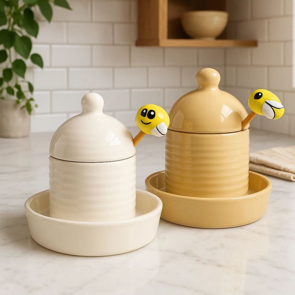 Meleira C/ Pegador de Abelha em Cerâmica Ki-cerâmica