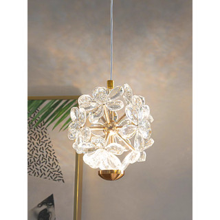 Mini Lustre Luxuoso de Cristal Floral Perfeito para Quarto,Quarto Infantil 110v-220v bivolt