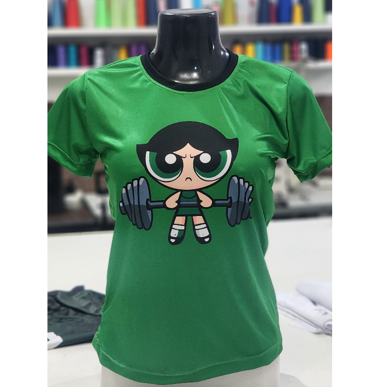 Camiseta Feminina Super Poderosas – Docinho, Lindinha e Florzinha | Dry Fit Confortável e Estilosa