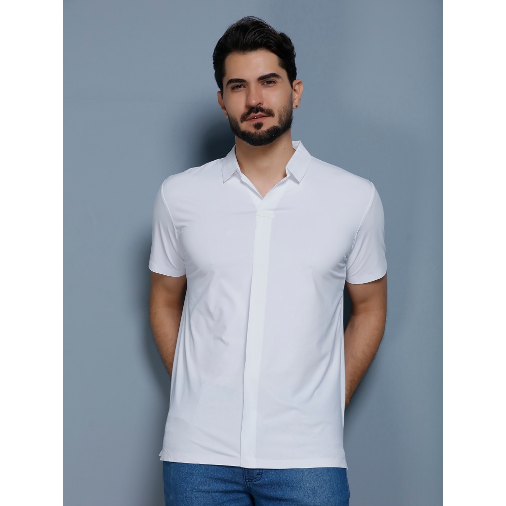 Polo Masculina de Tecido Térmico: Frescor Natural e Secagem Rápida