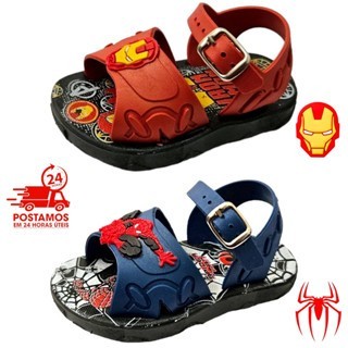 Kit 2 Pares Sandalias BABY Menino Personagens Papete Infantil Super Heroi Promoção
