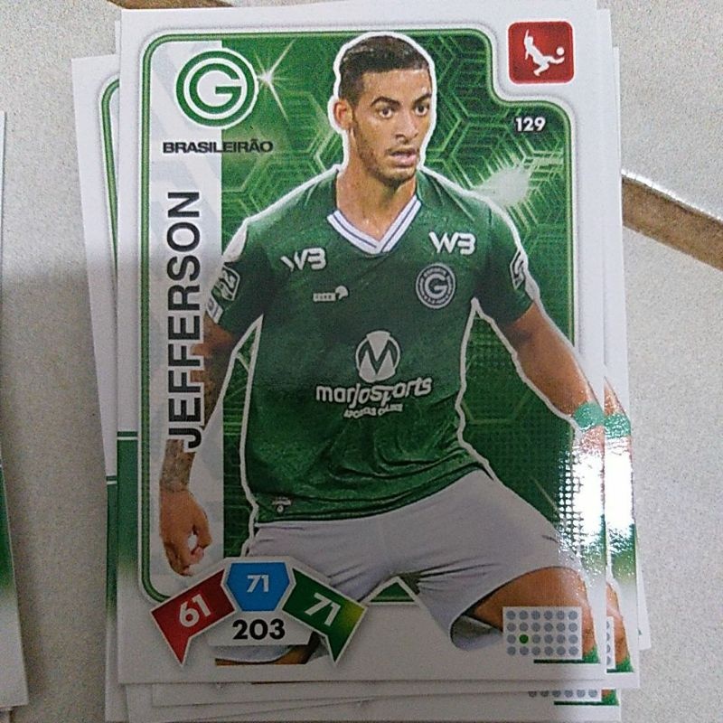 Card 129 - Jefferson, GOIÁS, Panini Adrenalyn XL do Campeonato Brasileiro 2020/2021