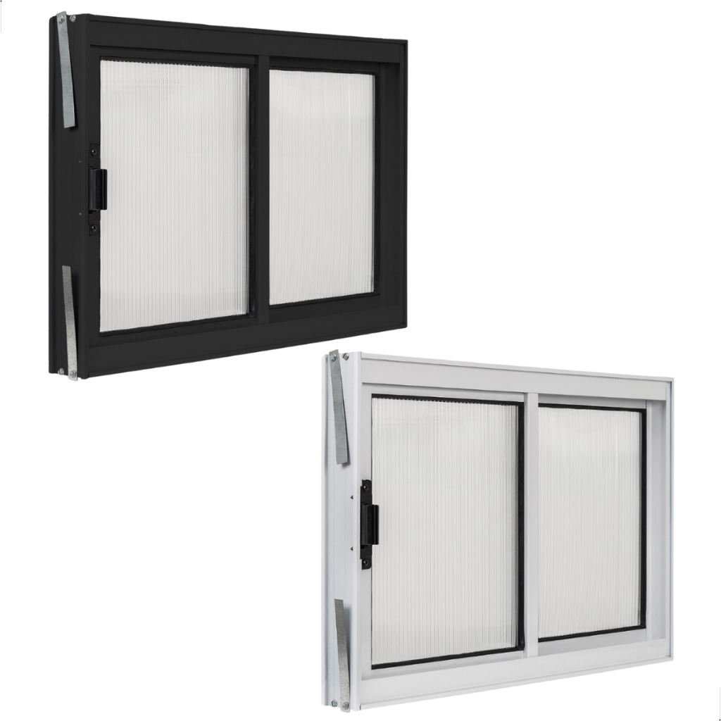 Janela 2 Folhas de Correr De Aluminio e Policarbonato Vitro Para Qualquer Ambiente Várias Medidas em Oferta na Shopee