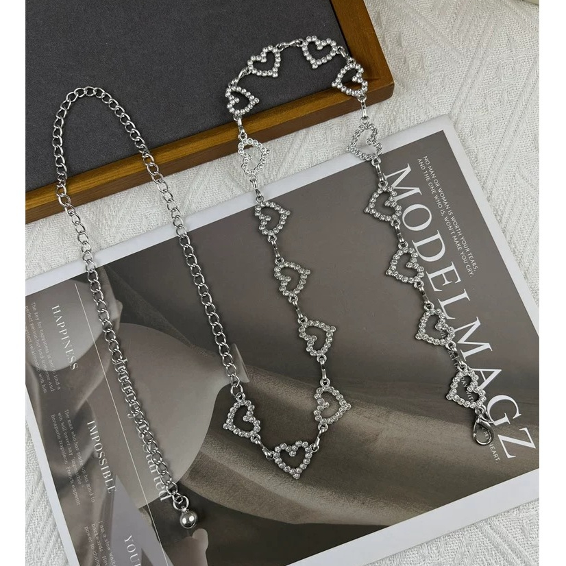 Cinto de Corrente com Coração cintura refinada para realçar suas curvas em Oferta na Shopee