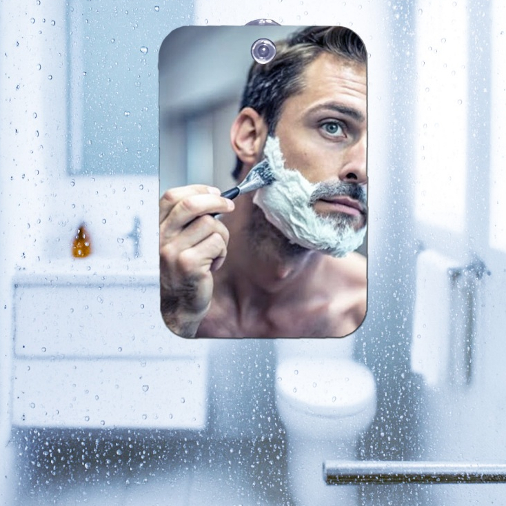 Espelho com Ventosa Para Box  em Acrílico - Barbear - Depilar - Chuveiro Banho em Oferta na Shopee