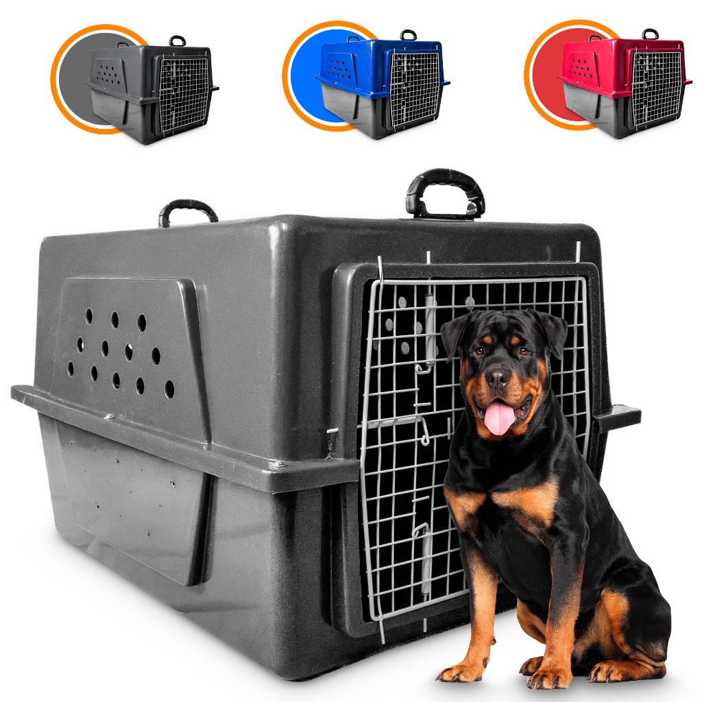 Caixa De Transporte Porte Grande Nº6 Para Cães Cachorro Alça Reforçada Viagem Avião em Oferta na Shopee