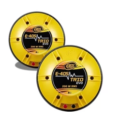 Kit 2 Driver Eros E405 Trio EVO Amarelo 200w 8 Ohms Profissional E-405 Fenolico 2 polegadas E 405