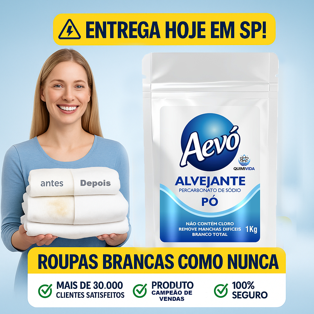 Alvejante Tira Manchas Biodegradável Sem Cloro Percarboanto de Sódio 1kg em Oferta na Shopee