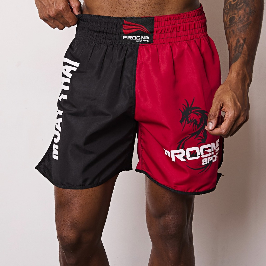 Short Muay Thai Masculino Ideal para Esporte Artes Marciais Luta MMA
