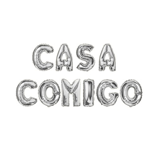 Balão Metalizado Frase Casa Comigo - Casamento Noivado em Oferta na Shopee