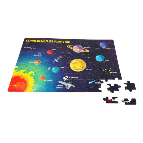 Brinquedo Educativo Infantil Quebra-Cabeça Sistema Solar Planetas em Oferta na Shopee