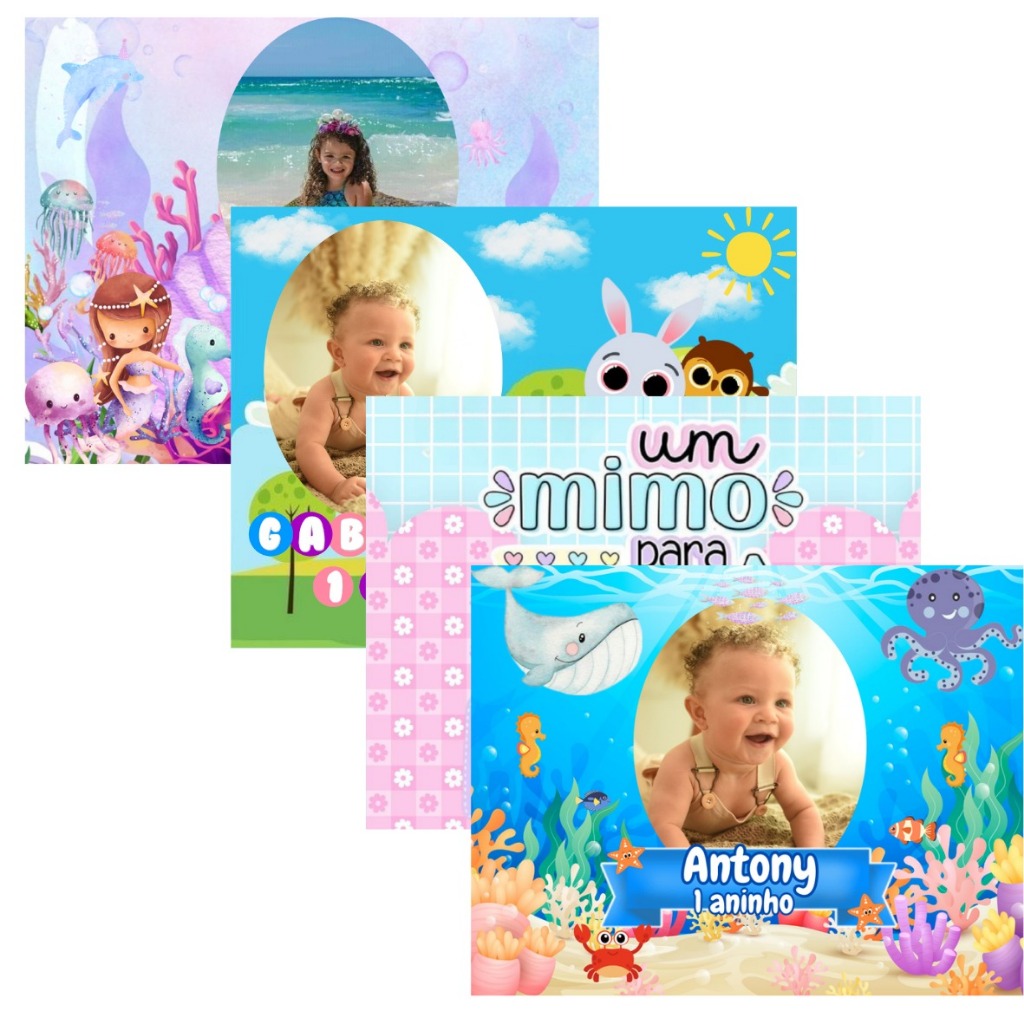 Imã de Geladeira Personalizado Lembrancinha de Aniversário kits - 7x5cm