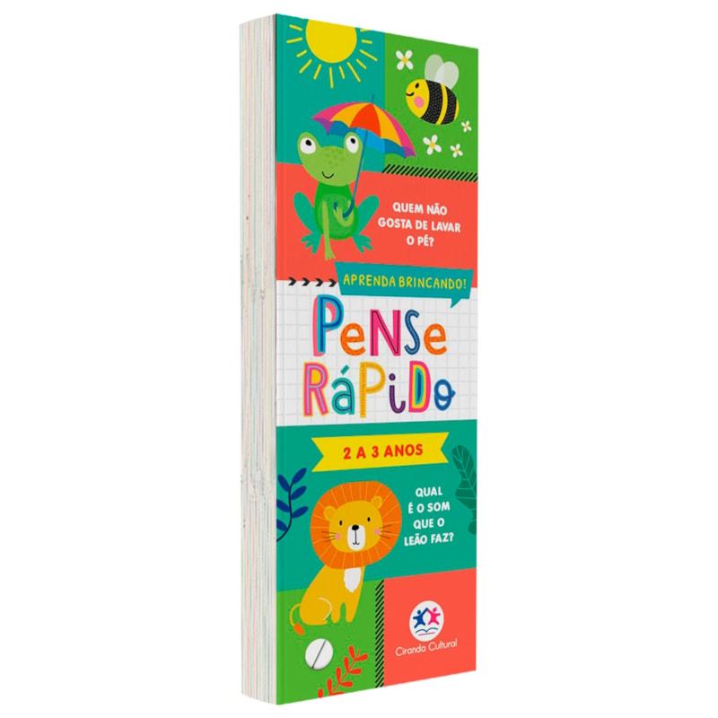 Livro Flash Cards Pense Rápido | 2 a 3 Anos em Oferta na Shopee