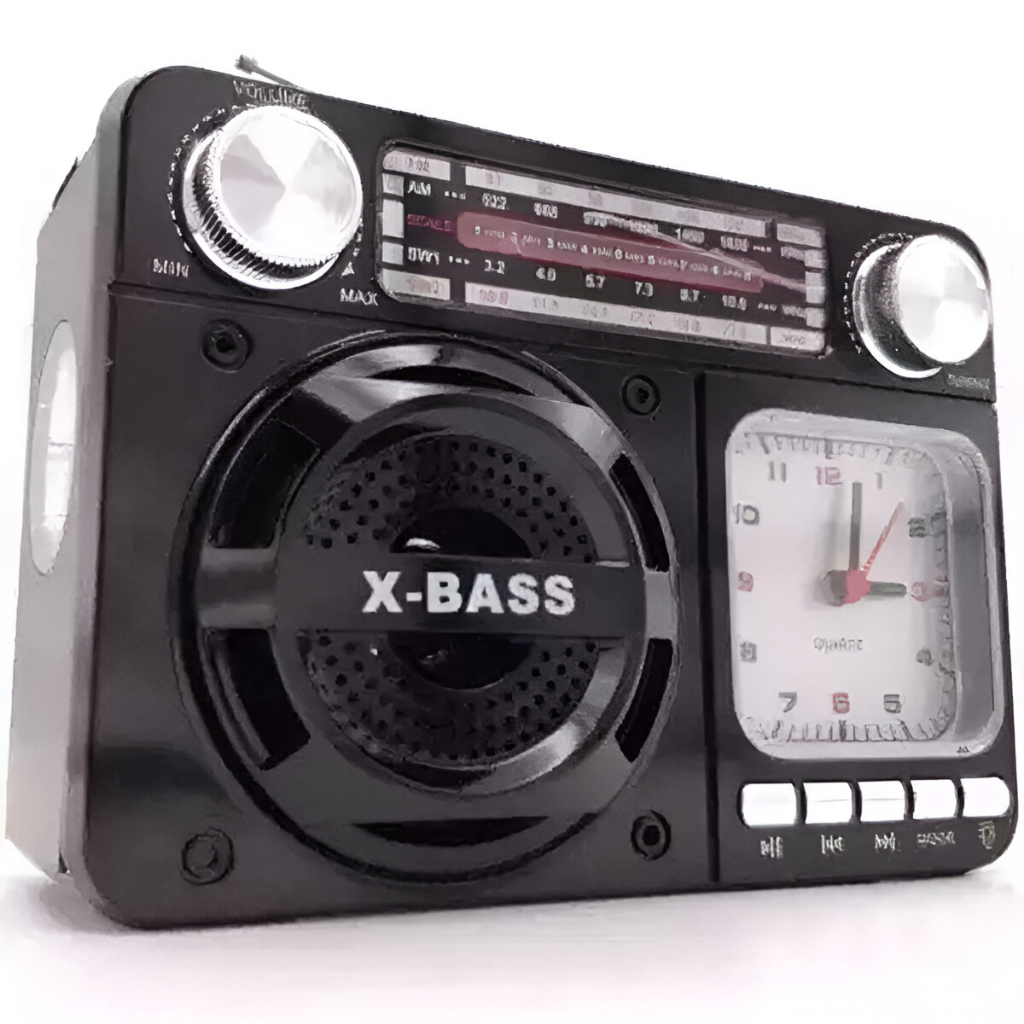 Rádio Portátil Retrô Am Fm A Pilha Energia Usb Recarregável Cartões de Memória COR ALEATÓRIA